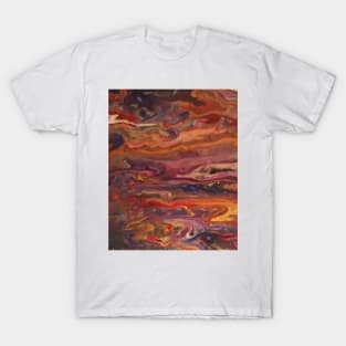 Jupiter Here Acrylic Abstract Art T-Shirt